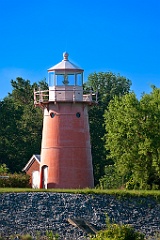 Isle La Motte Light Tower On Lake ChamplaIn Vermont